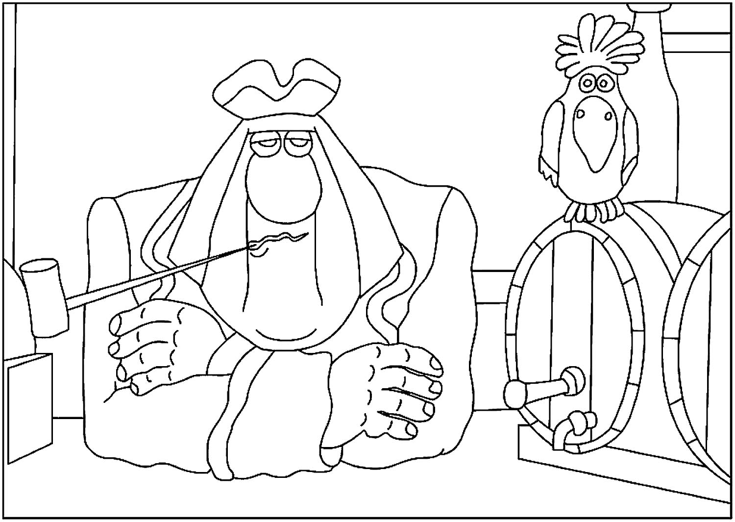 Sparkling Doctor Livesey Coloring Page