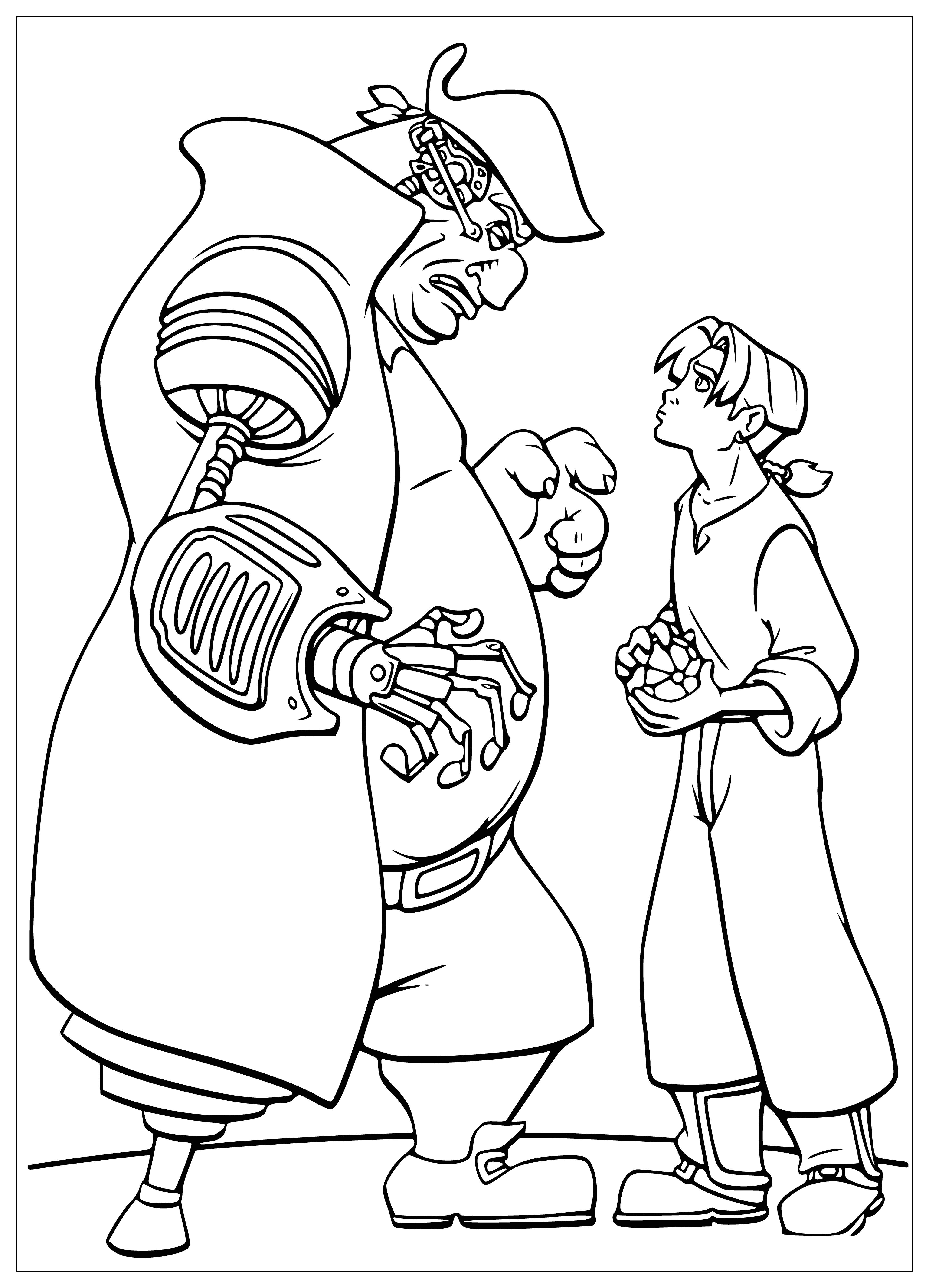 Coloring book funny Dr Livesey