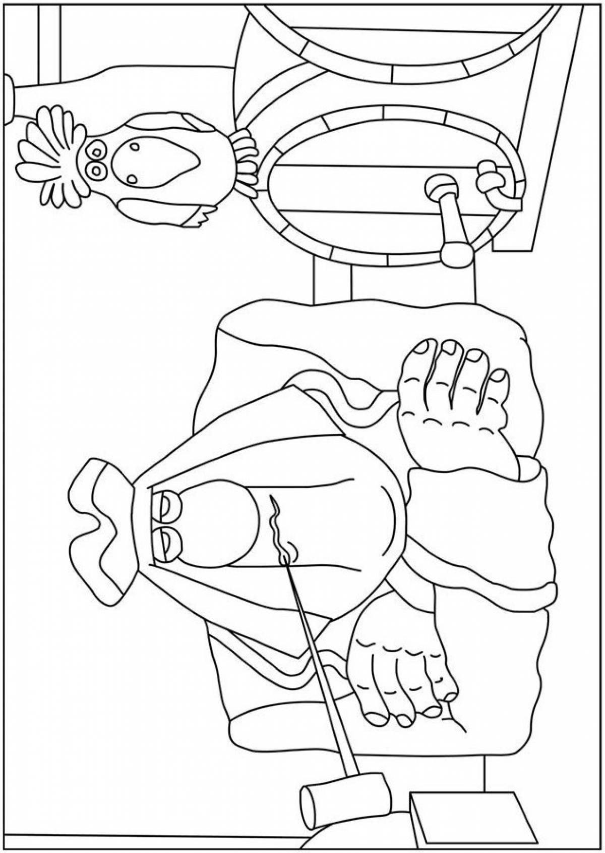 Dr Livesey Animated Coloring Page
