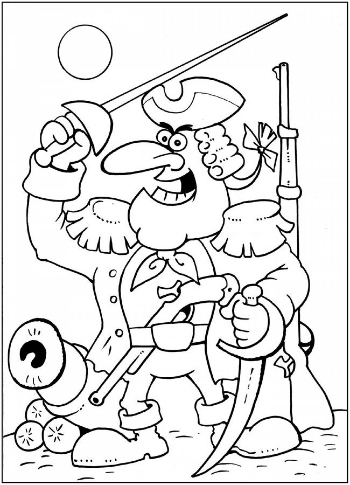 Coloring book overjoyed Dr. Livesey