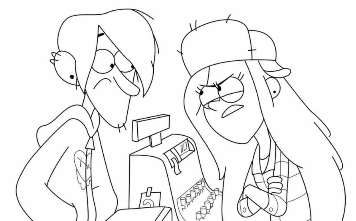 Gravity falls quality coloring book