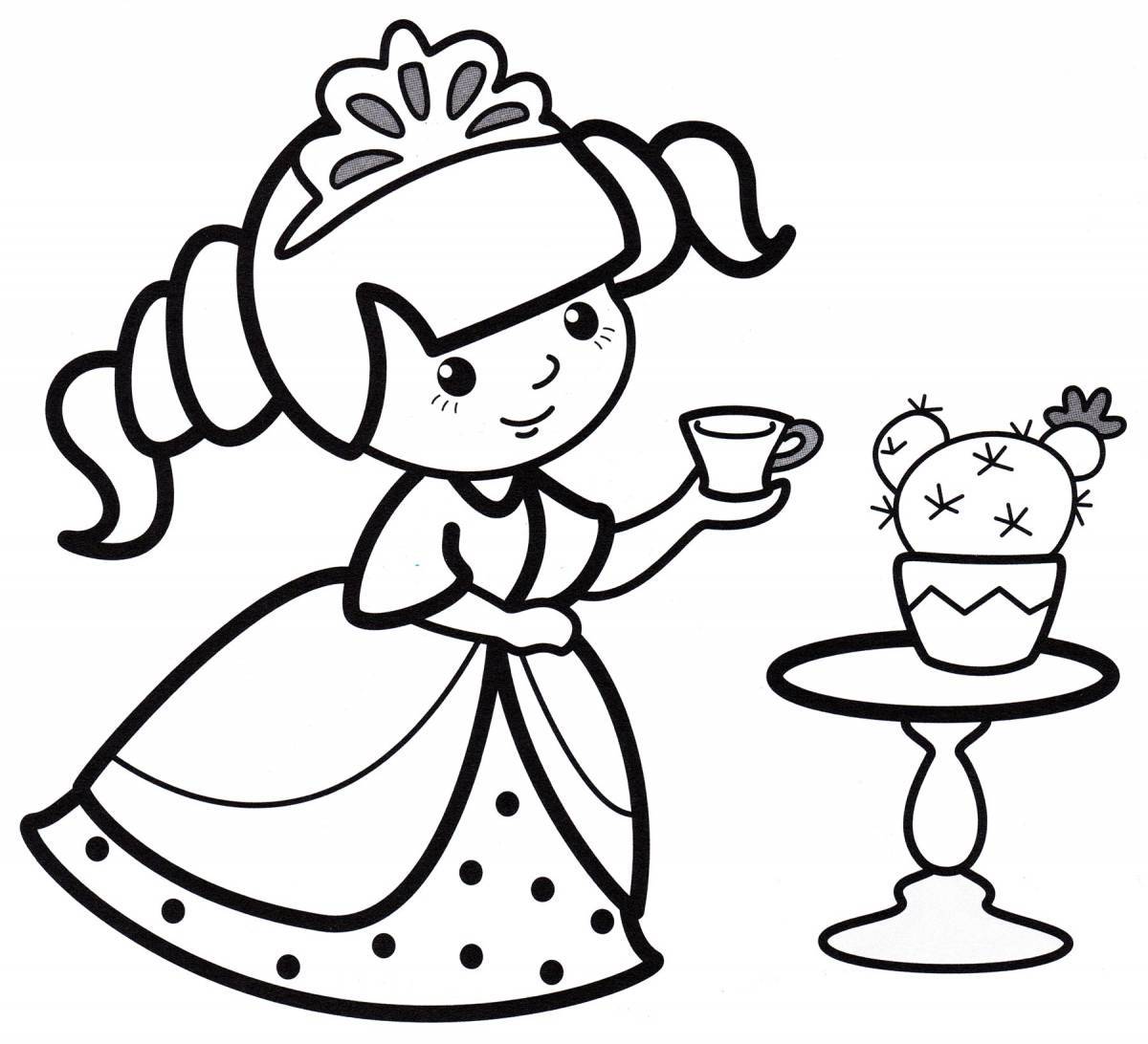 Funny drink coloring pages