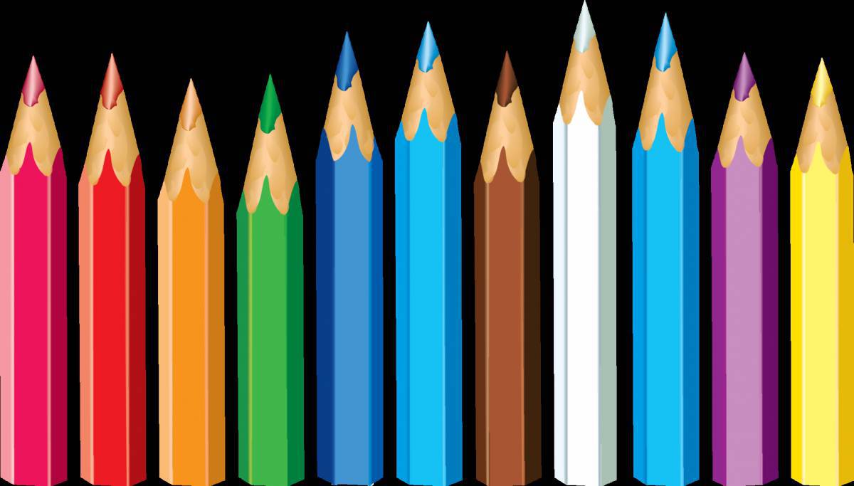 Яркие 2 карандаша ru раскраска