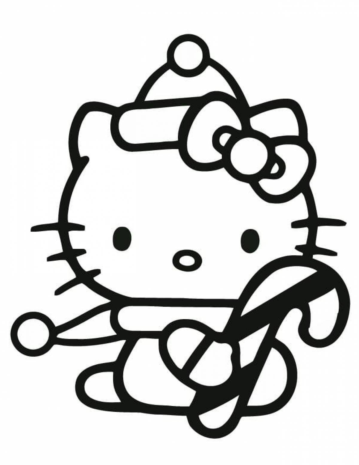 Hello kitty and kuromi funny coloring book
