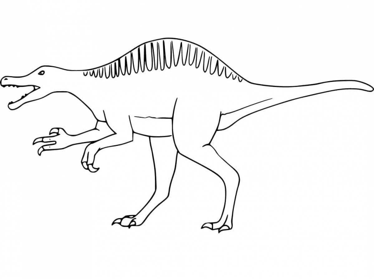 Vibrant Spinosaurus Coloring Page