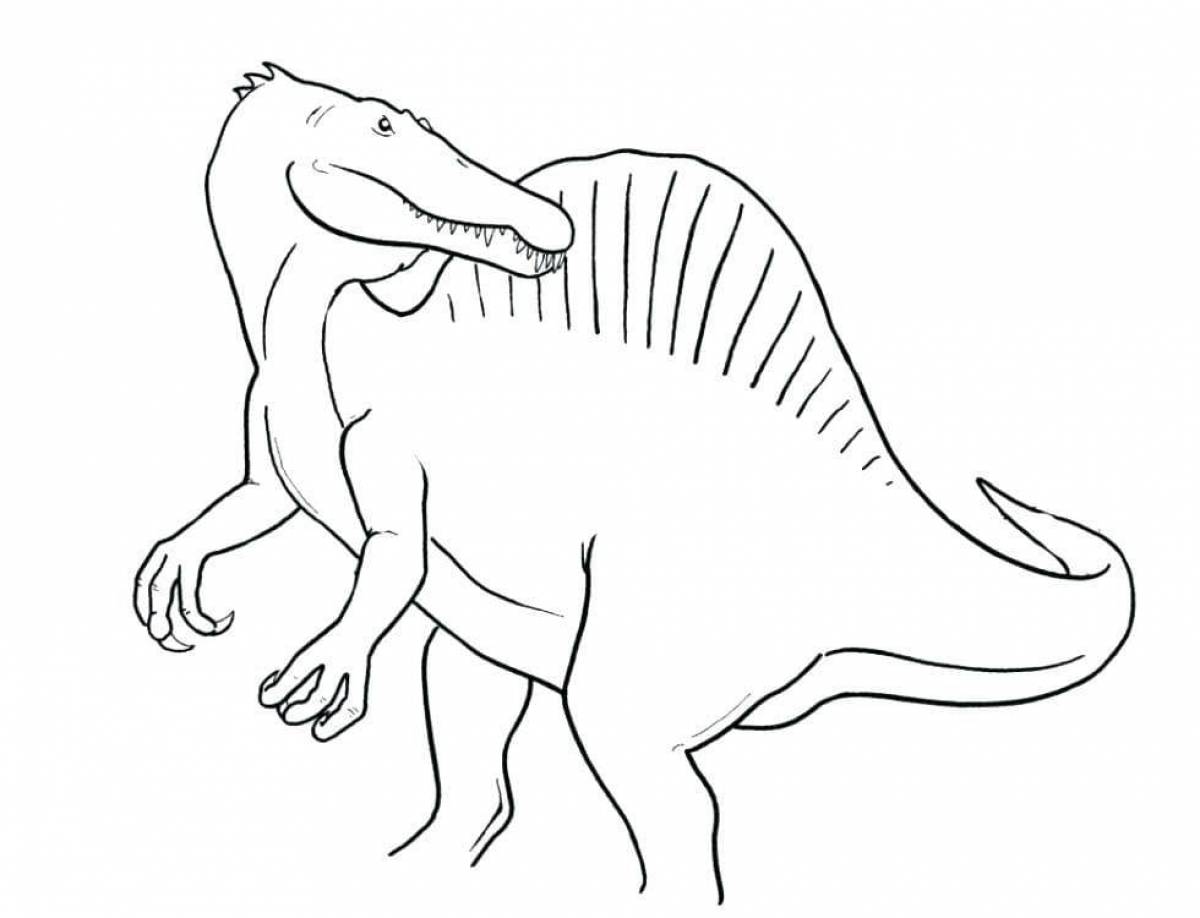 Adorable Spinosaurus Coloring Page