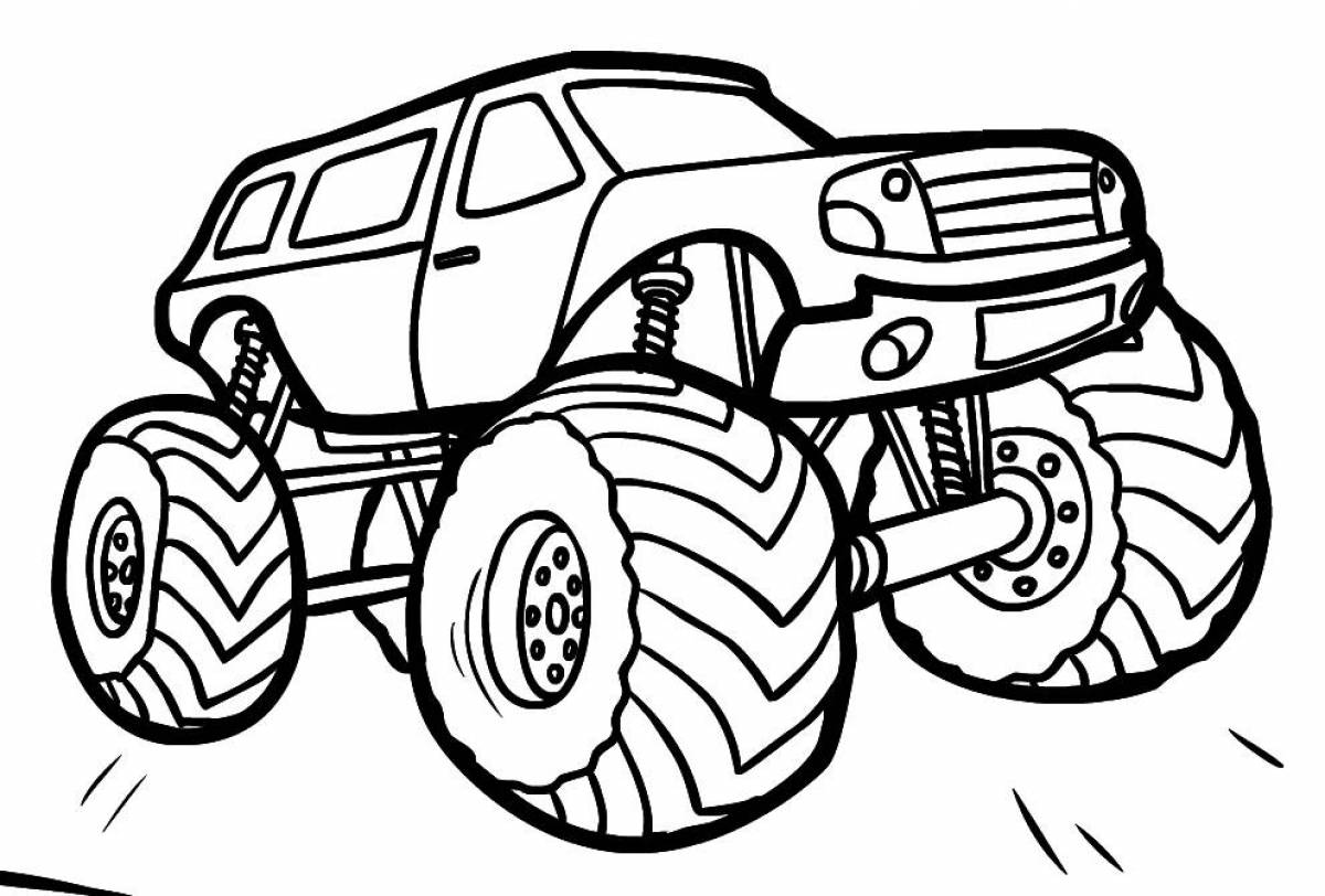 Amazing cars coloring book for kids 5-6 years old