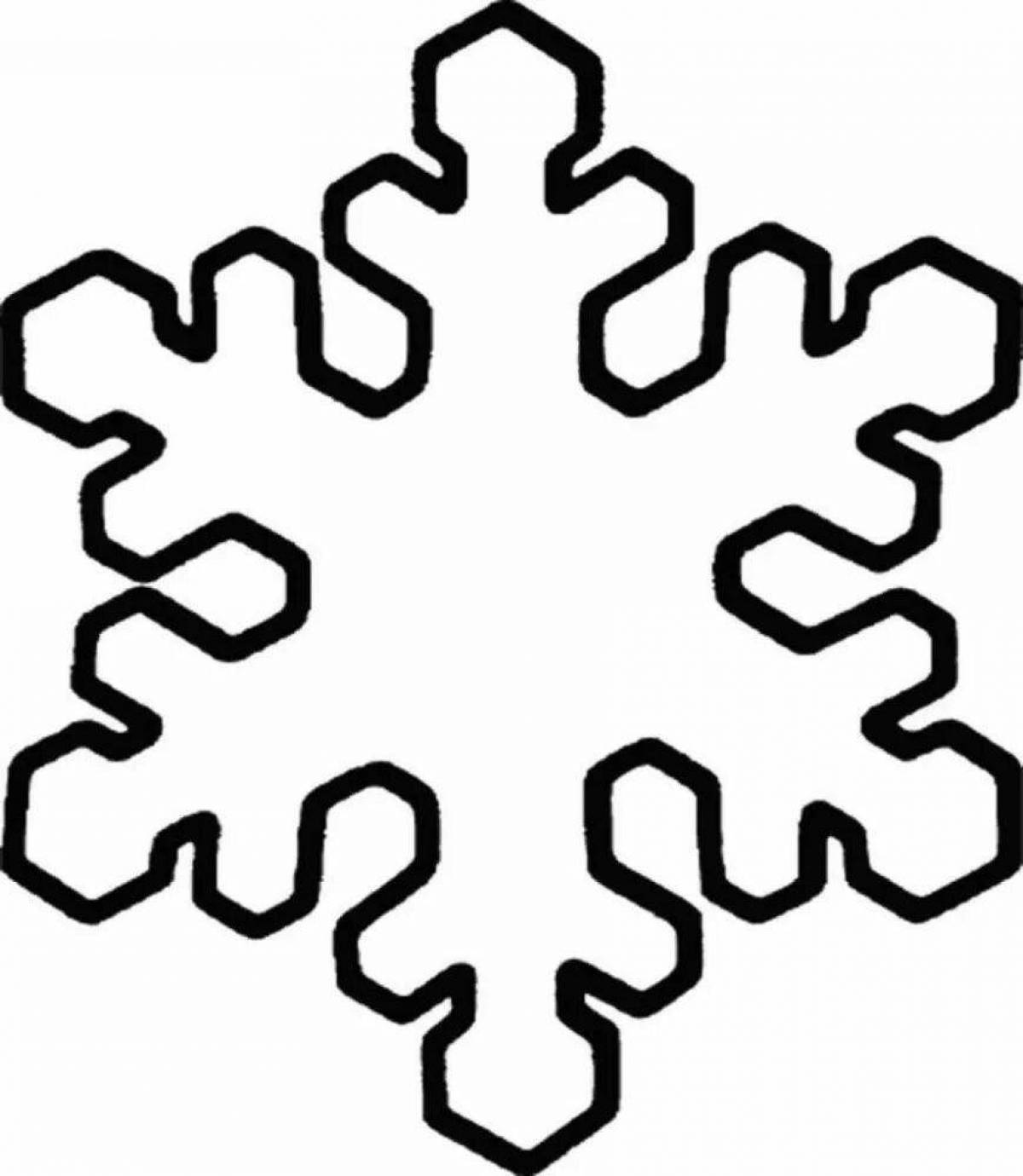 A fun snowflake coloring book for kids