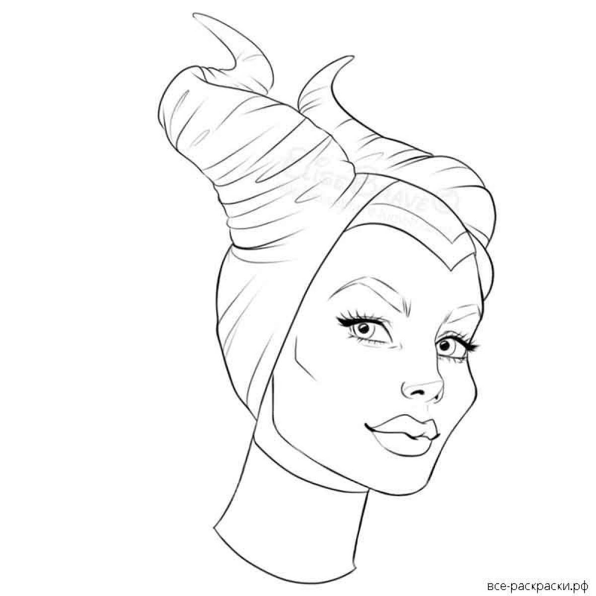Amazing maleficent coloring book