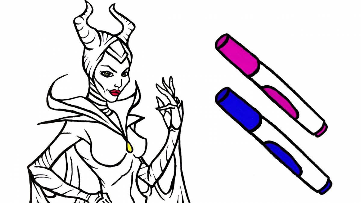 Wonderful maleficent coloring