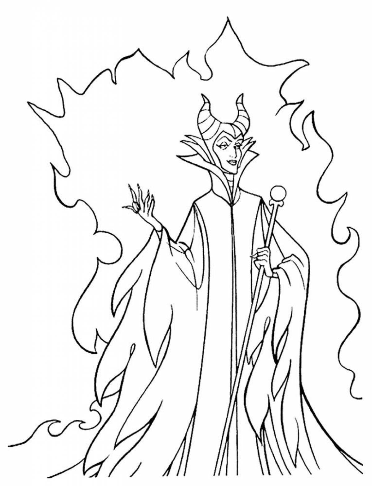 Maleficent's intriguing coloring book