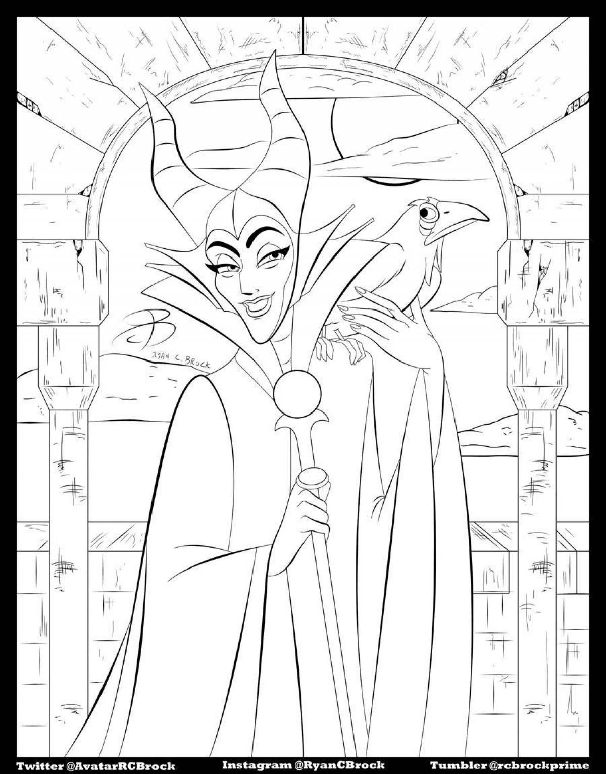 Maleficent's incredible coloring book