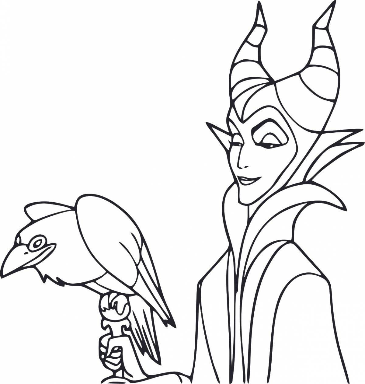 Maleficent live coloring