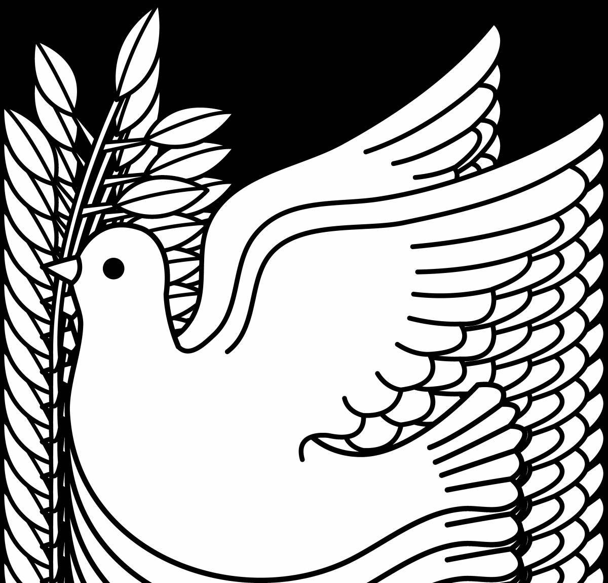 Great dove coloring book for kids