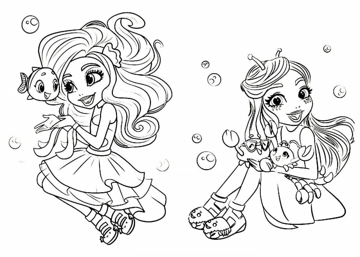 Enchantimals coloring pages for kids