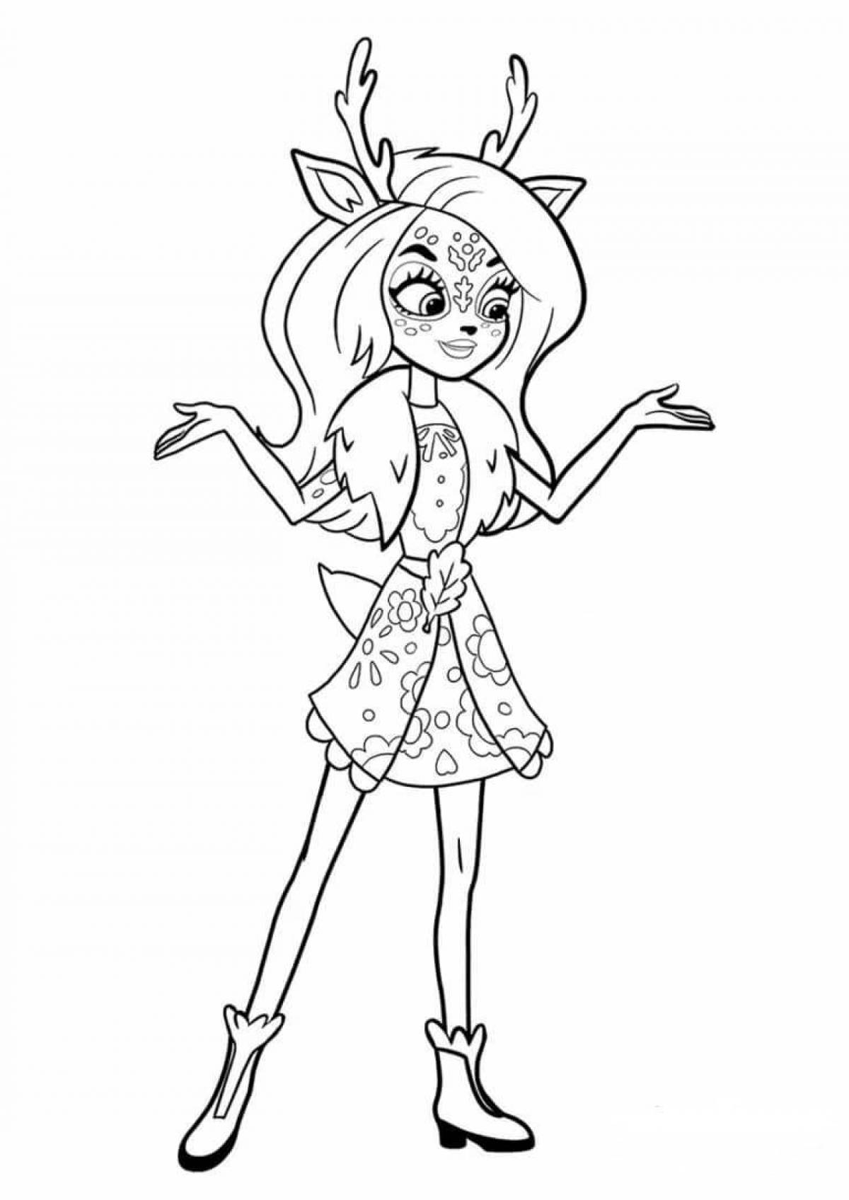 Enchantimals fun coloring pages for kids