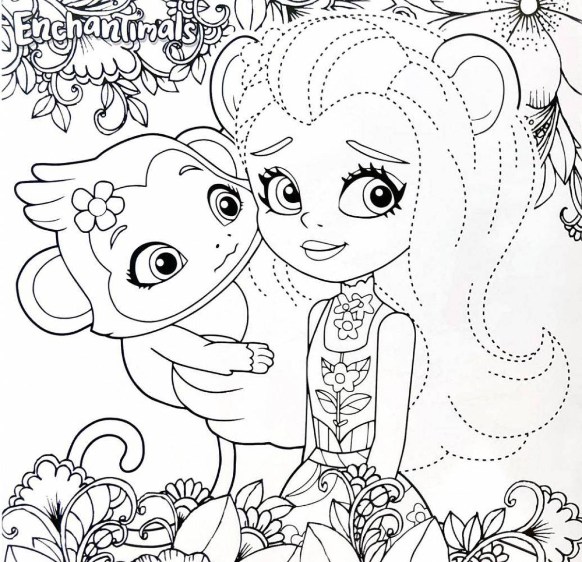 Amazing enchantimals coloring pages for kids