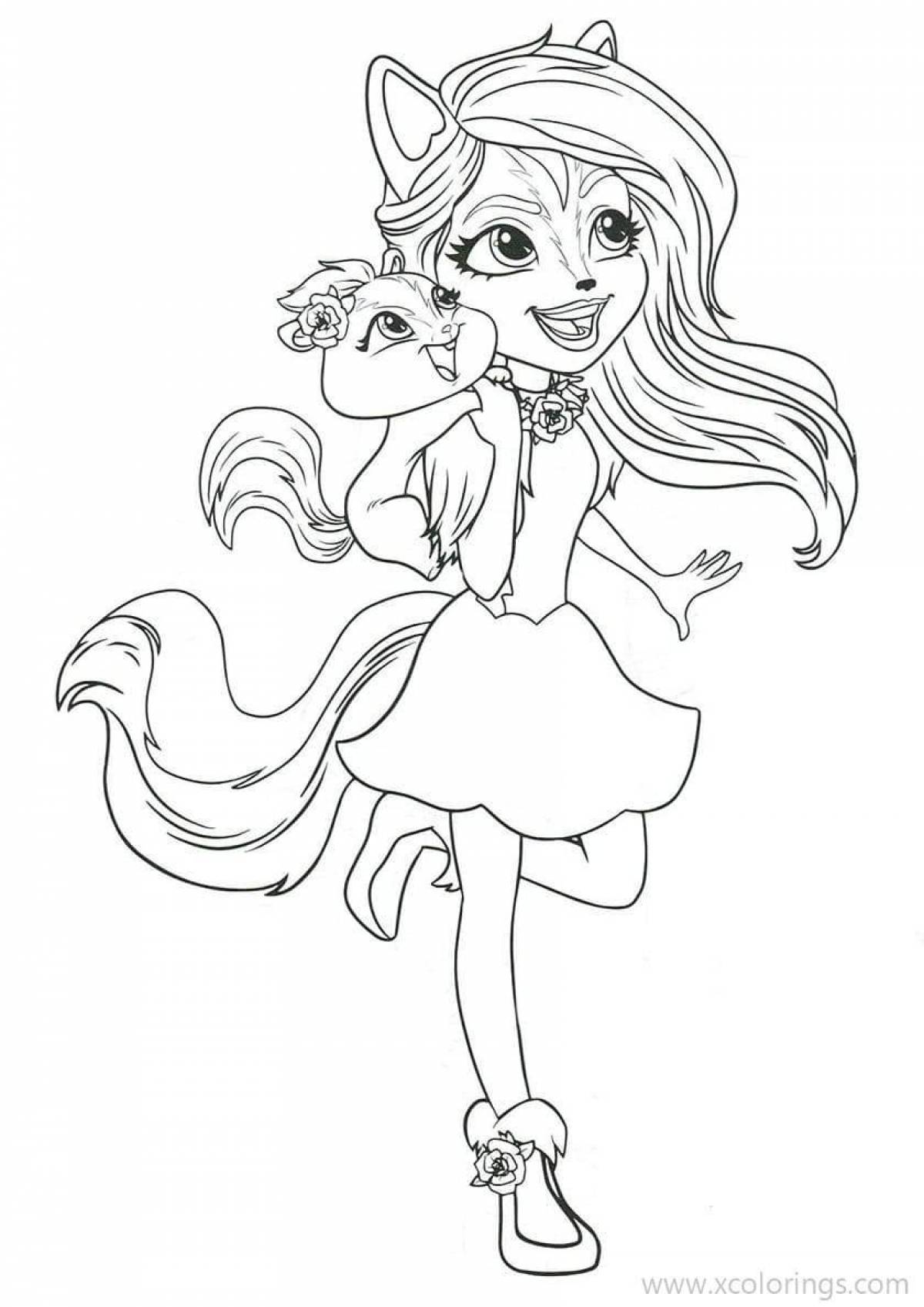Magnificent enchantimals coloring pages for kids
