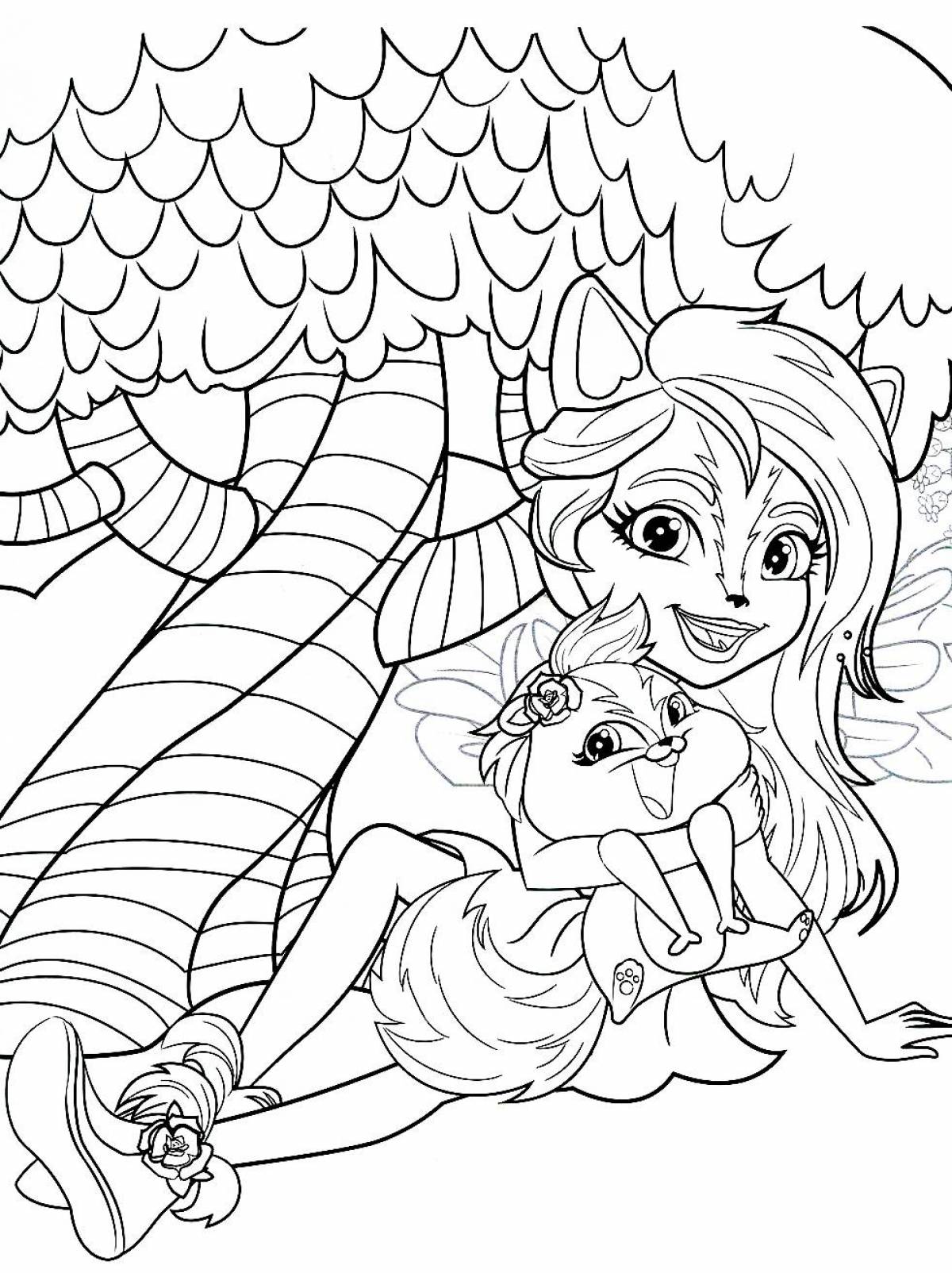 Enchantimals coloring pages for kids