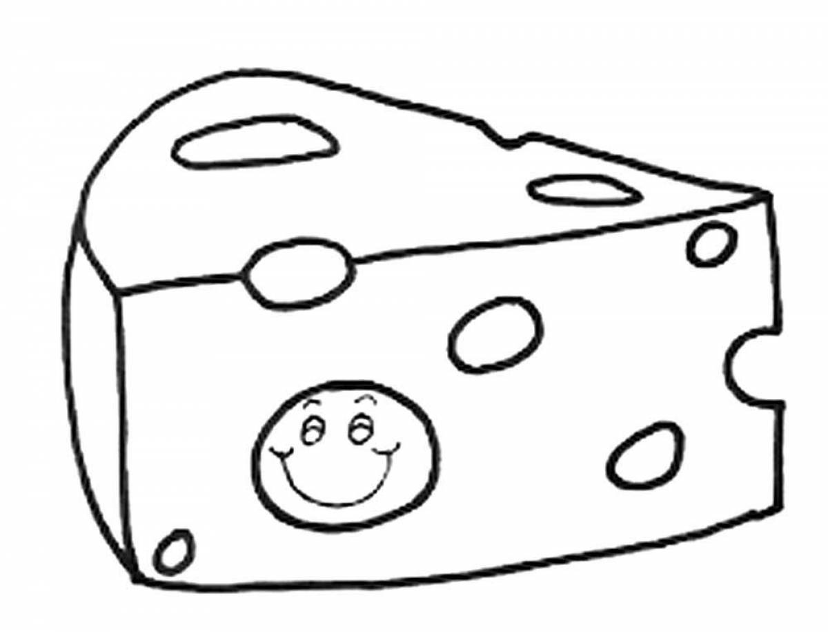 Сыр раскраска для детей