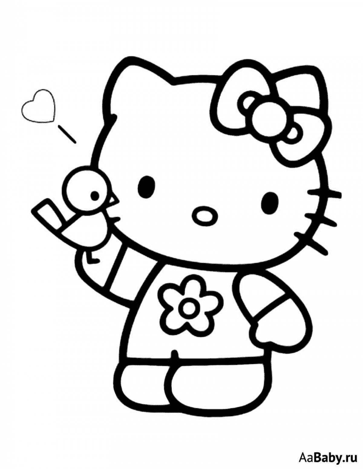 Amazing hello kitty coloring book for kids