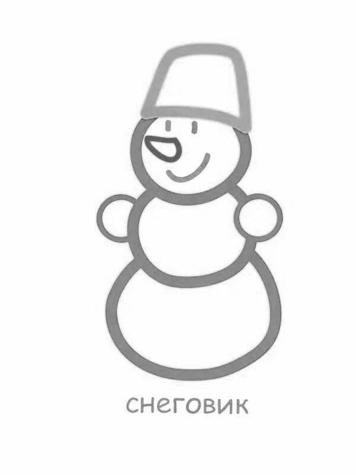 Снеговик для детей 2 3 лет #8