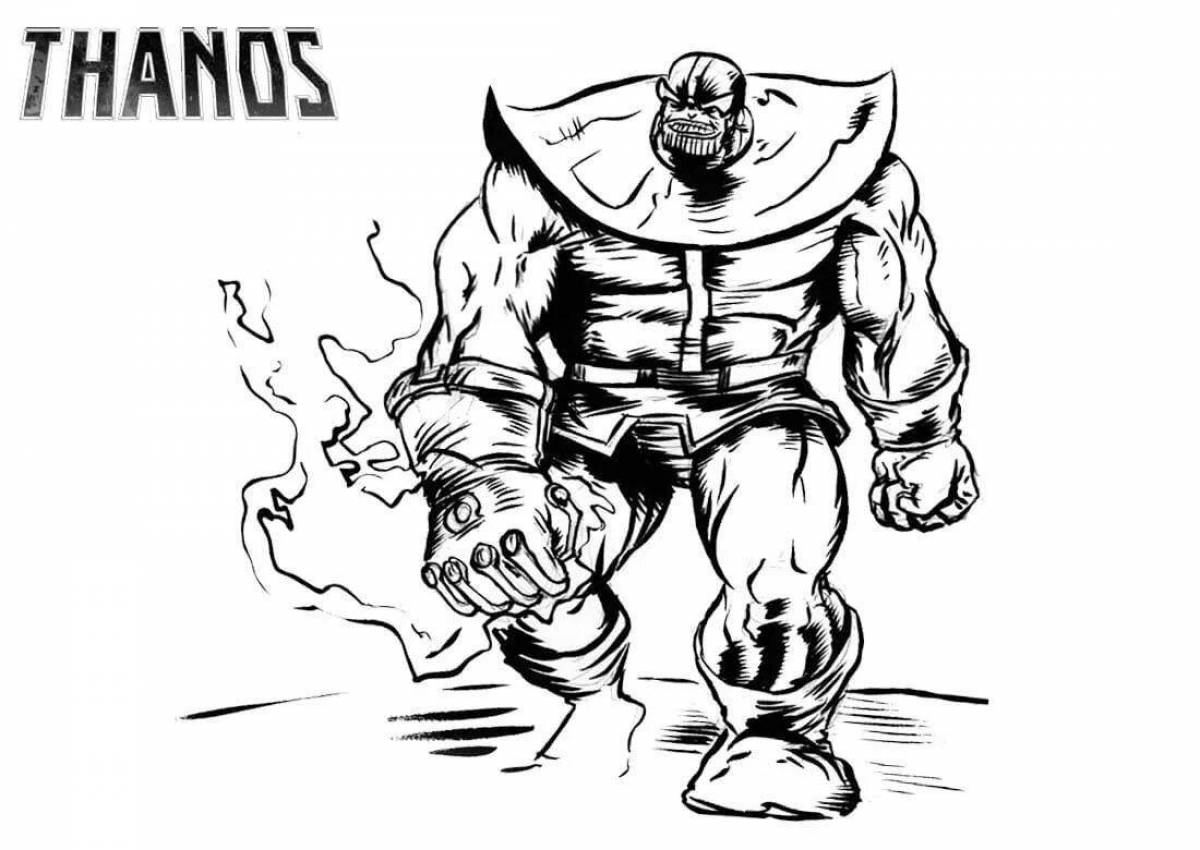 Thanos awesome coloring book