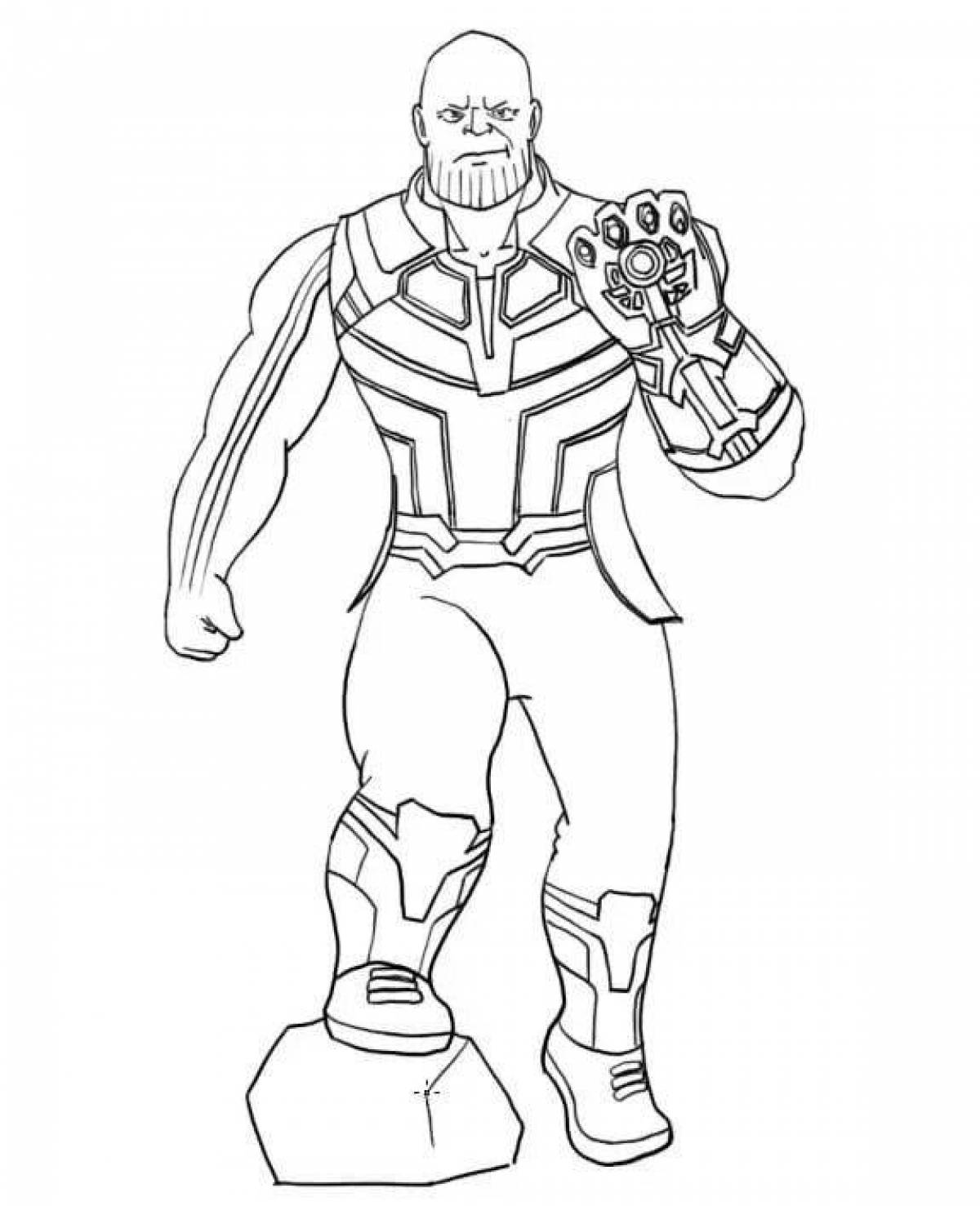 Wonderful thanos coloring book