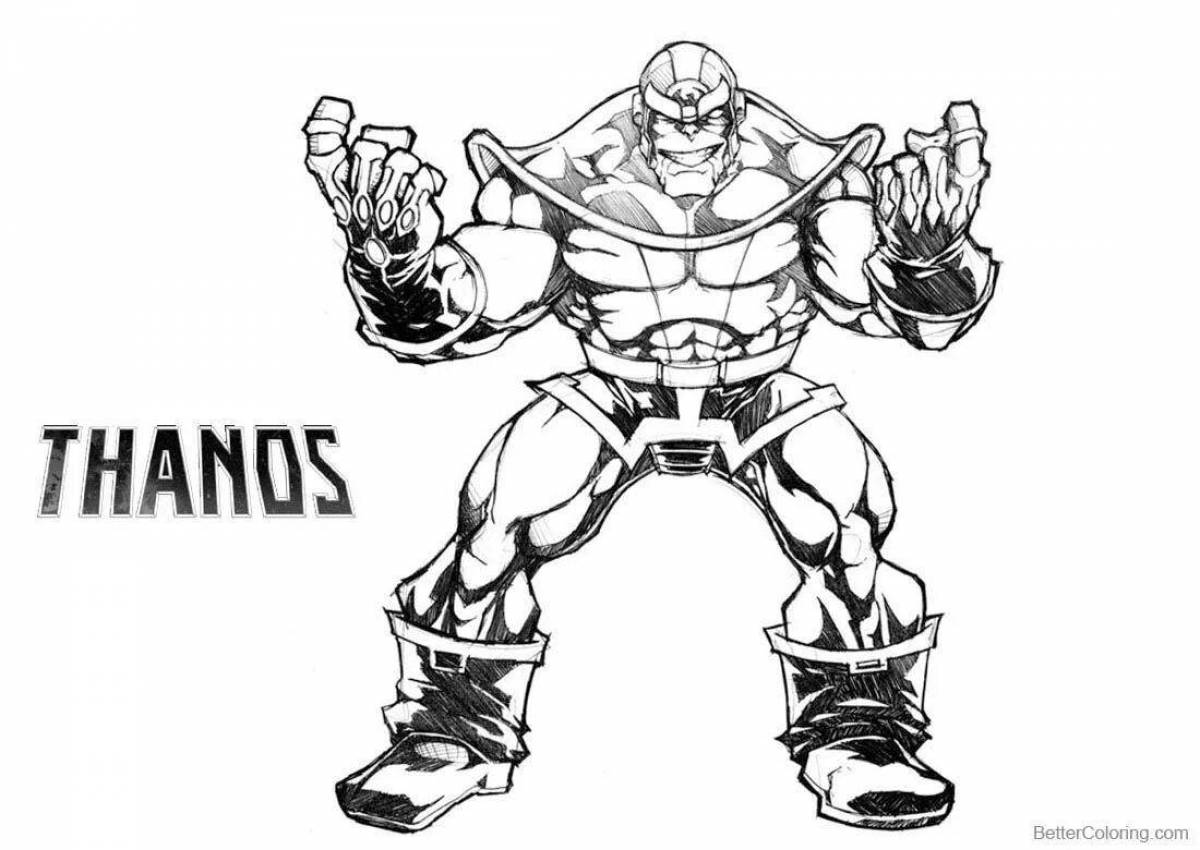 Luxury thanos coloring page