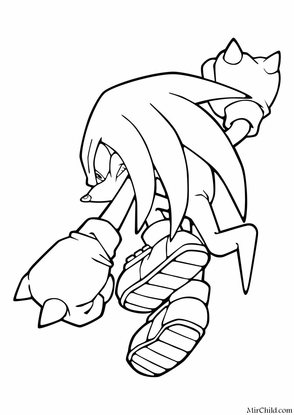 Knuckles fun coloring