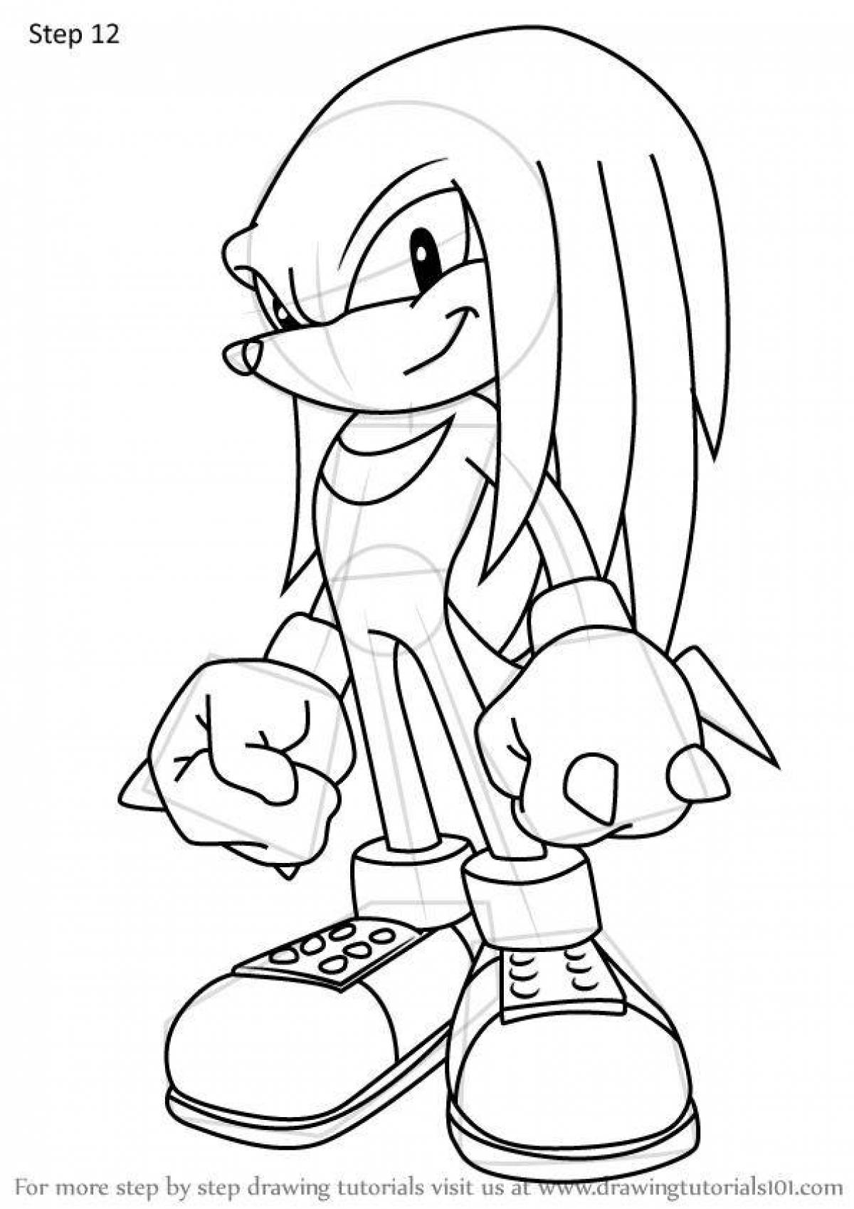 Knuckles live coloring