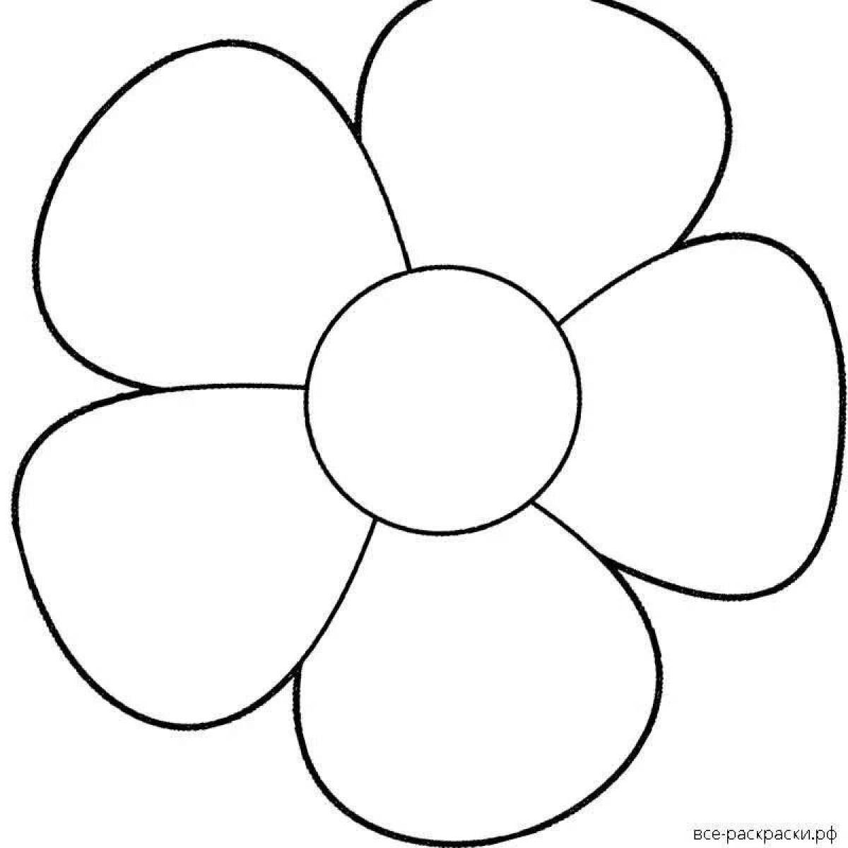 Outstanding daisy coloring page