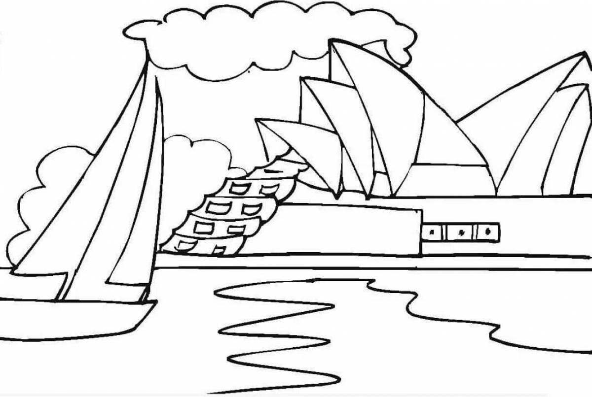 Future City Dynamic Coloring Page