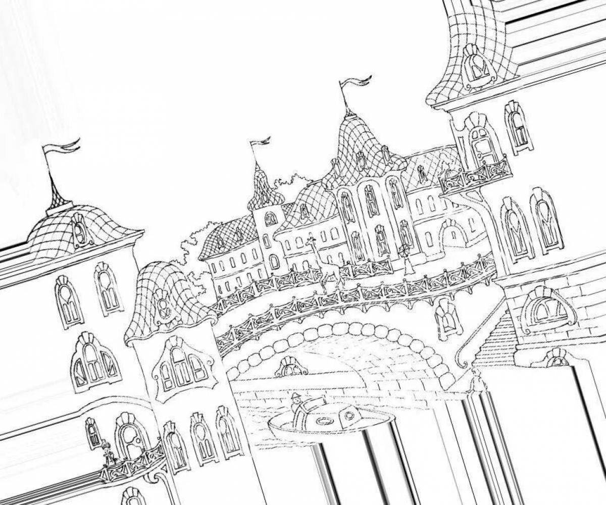 Advanced city of the future coloring book