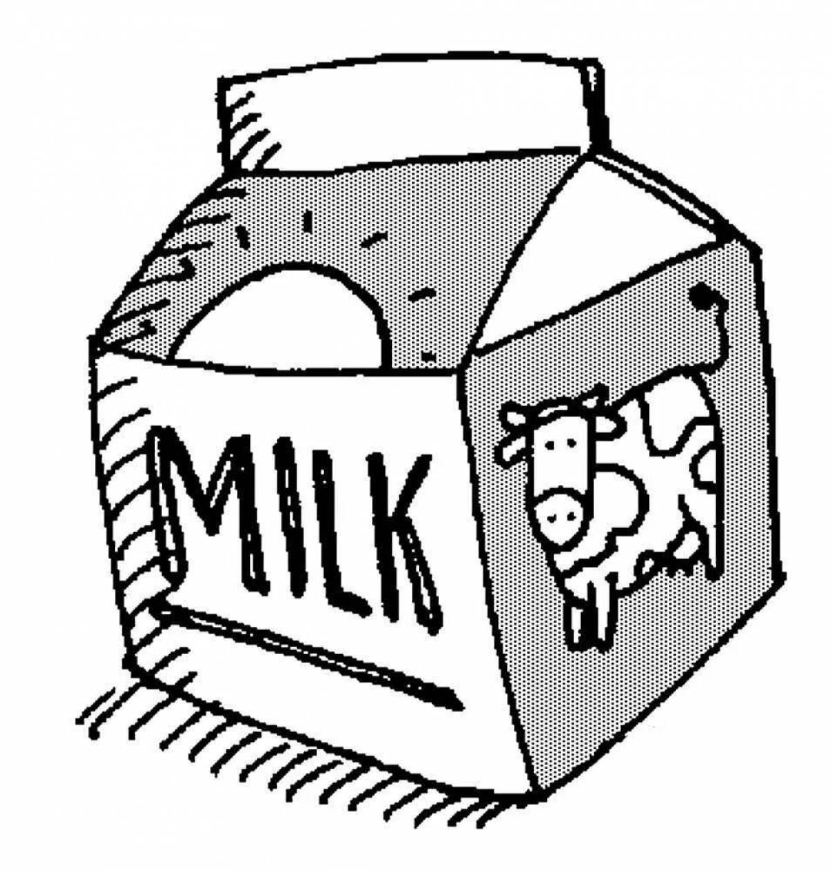 Раскраска «цветное молоко»