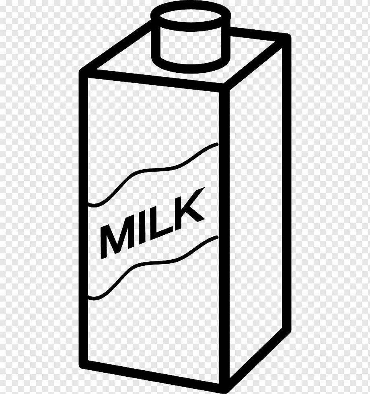 Раскраска безумное молоко
