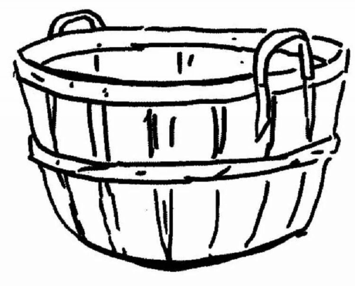 Coloring shining basket