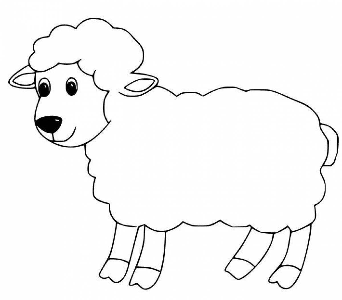 Delicate lamb coloring