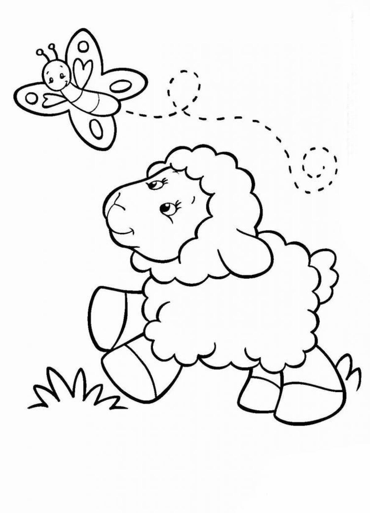Loving lamb coloring book