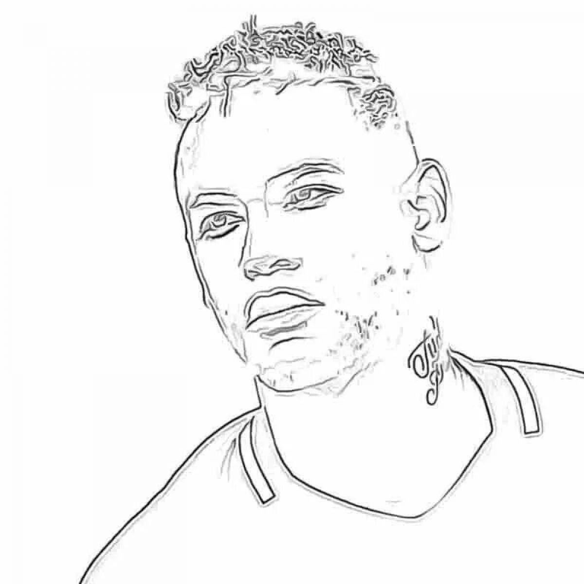 Coloring lively neymar