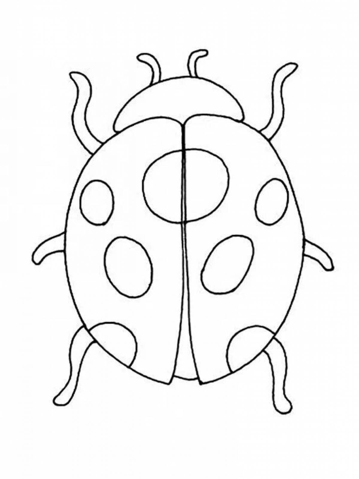 Violent ladybug coloring book for kids