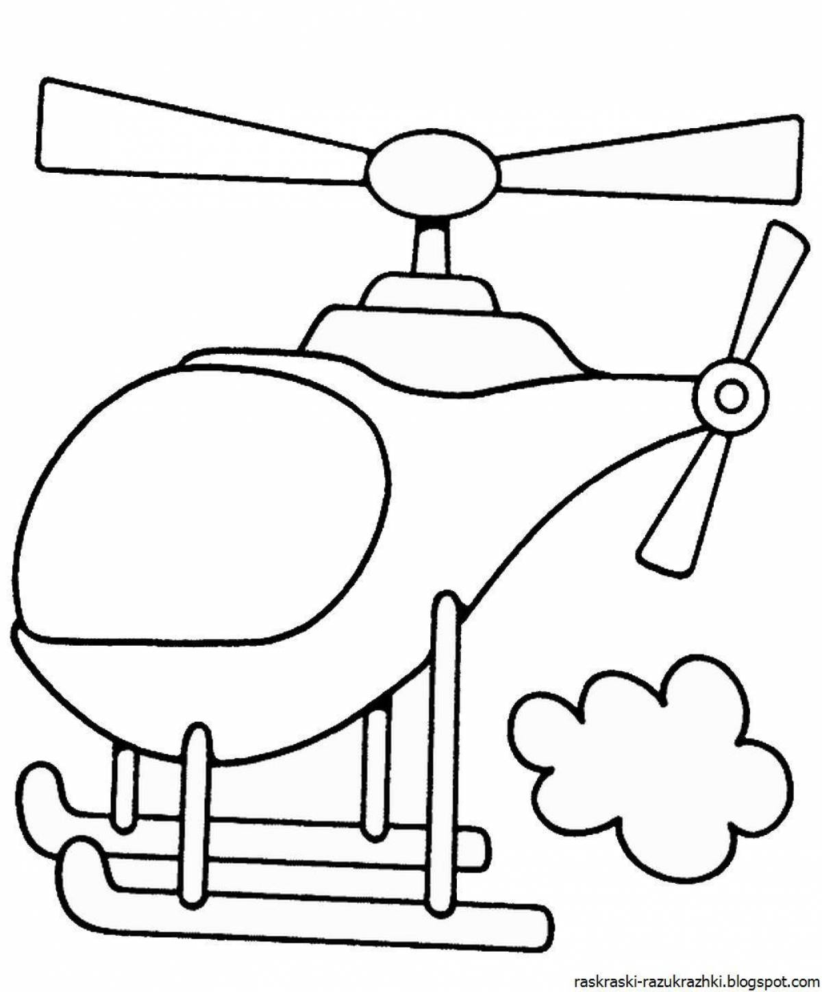 Awesome transport coloring book for 3-4 year olds
