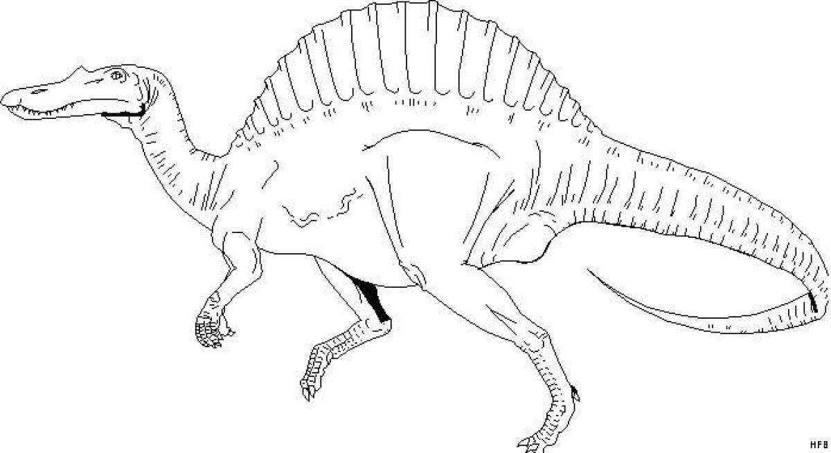 Спинозавр рисунок для детей