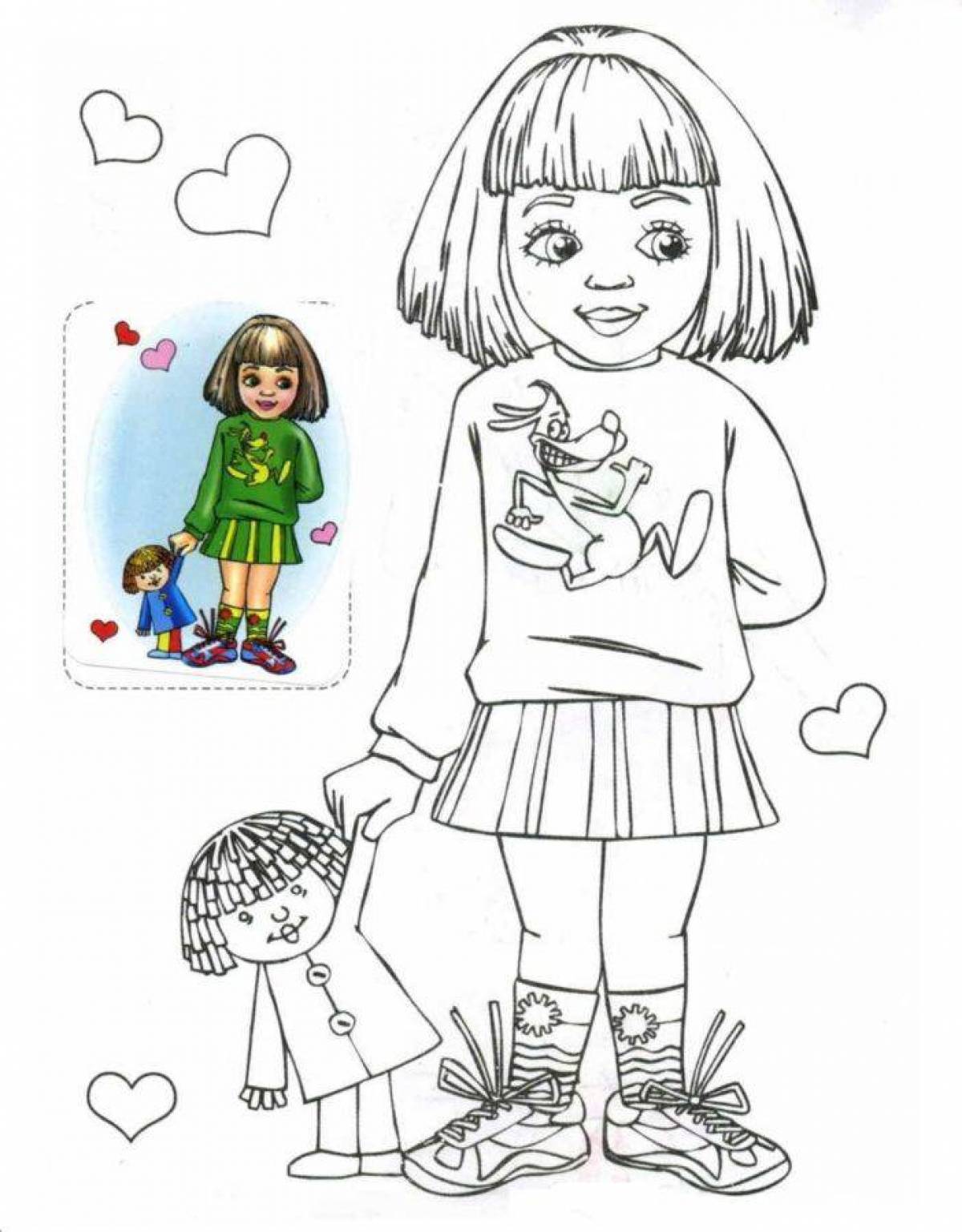 Я люблю рисовать и куклы. Раскраска для девочек. Девочка раскраска для детей. Кукла рисунок для детей. Картинки раскраски для девочек.