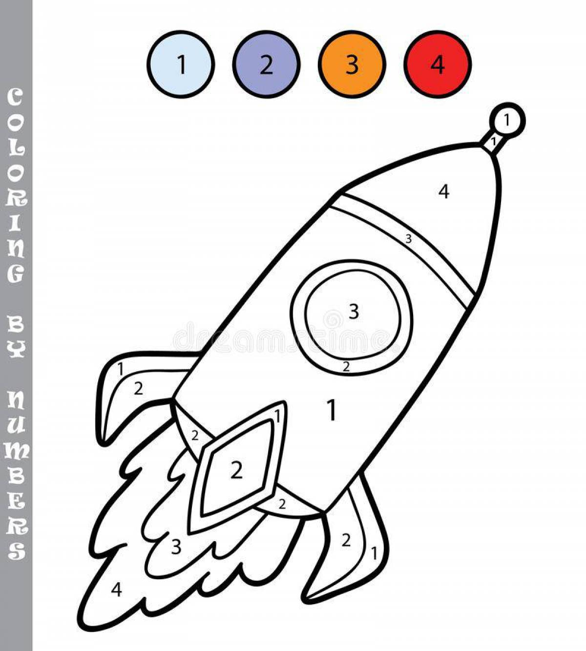 Рисунок ракеты для детей 6 лет