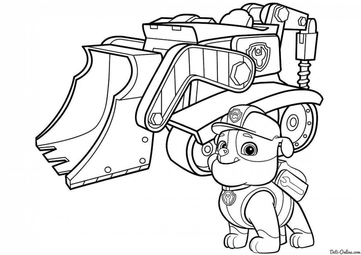 Fat coloring paw patrol all heroes