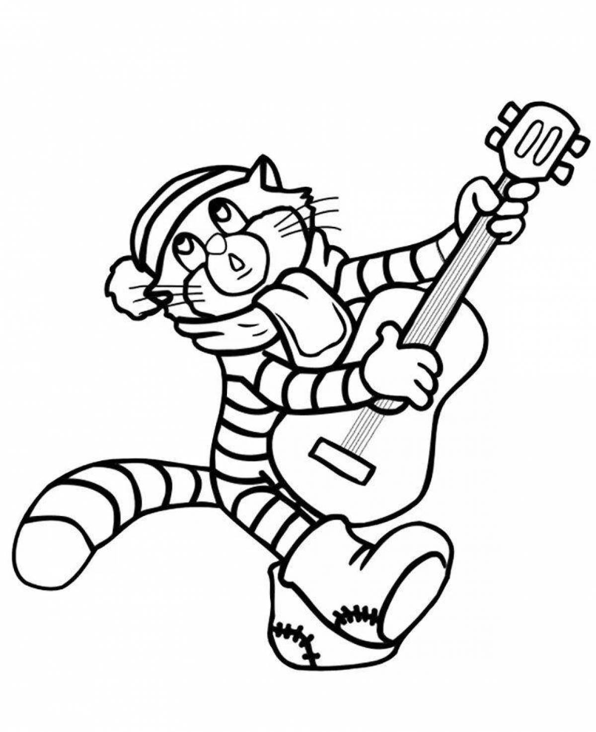 Coloring book zany cat matroskin