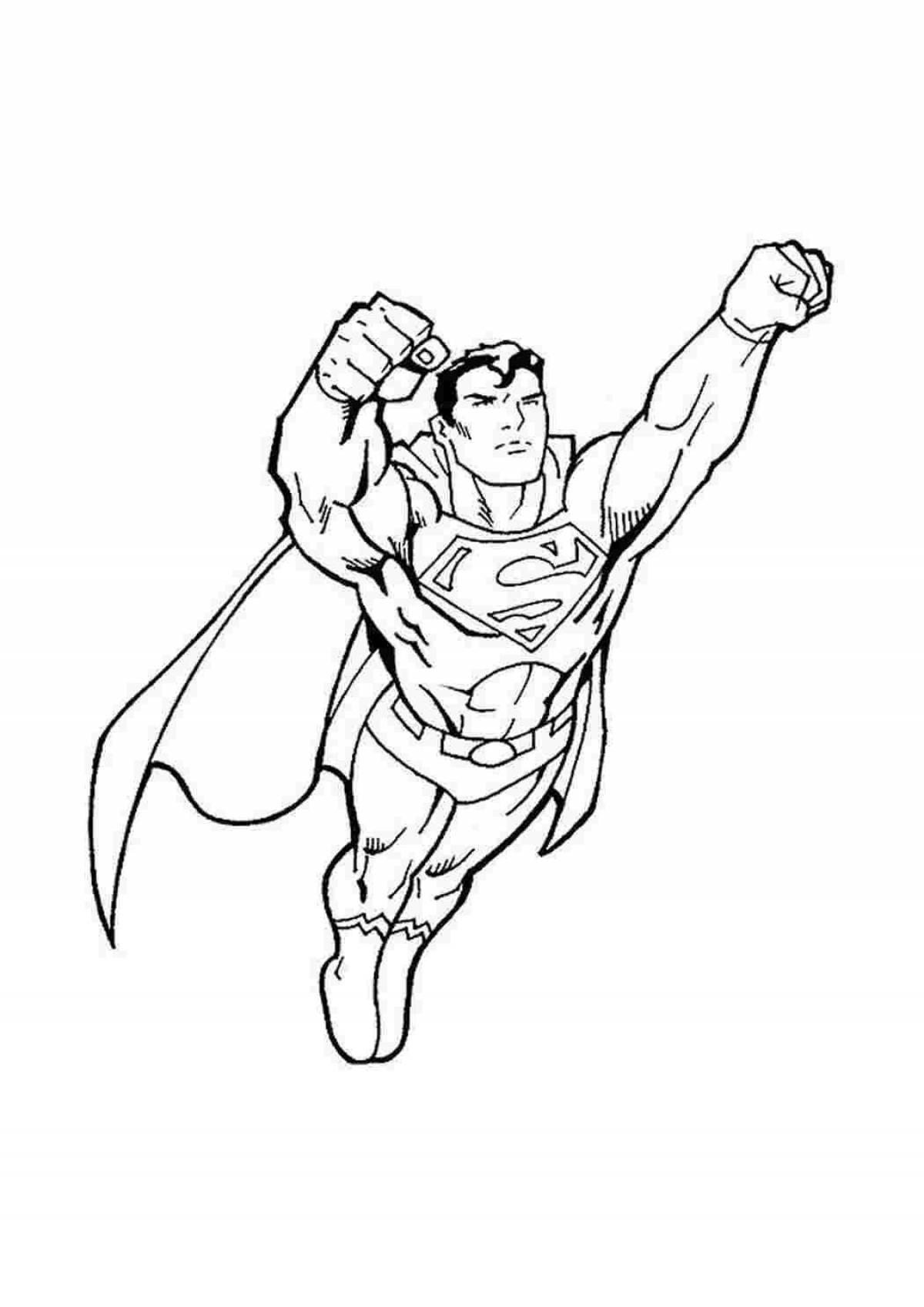 The amazing superman and spiderman coloring book
