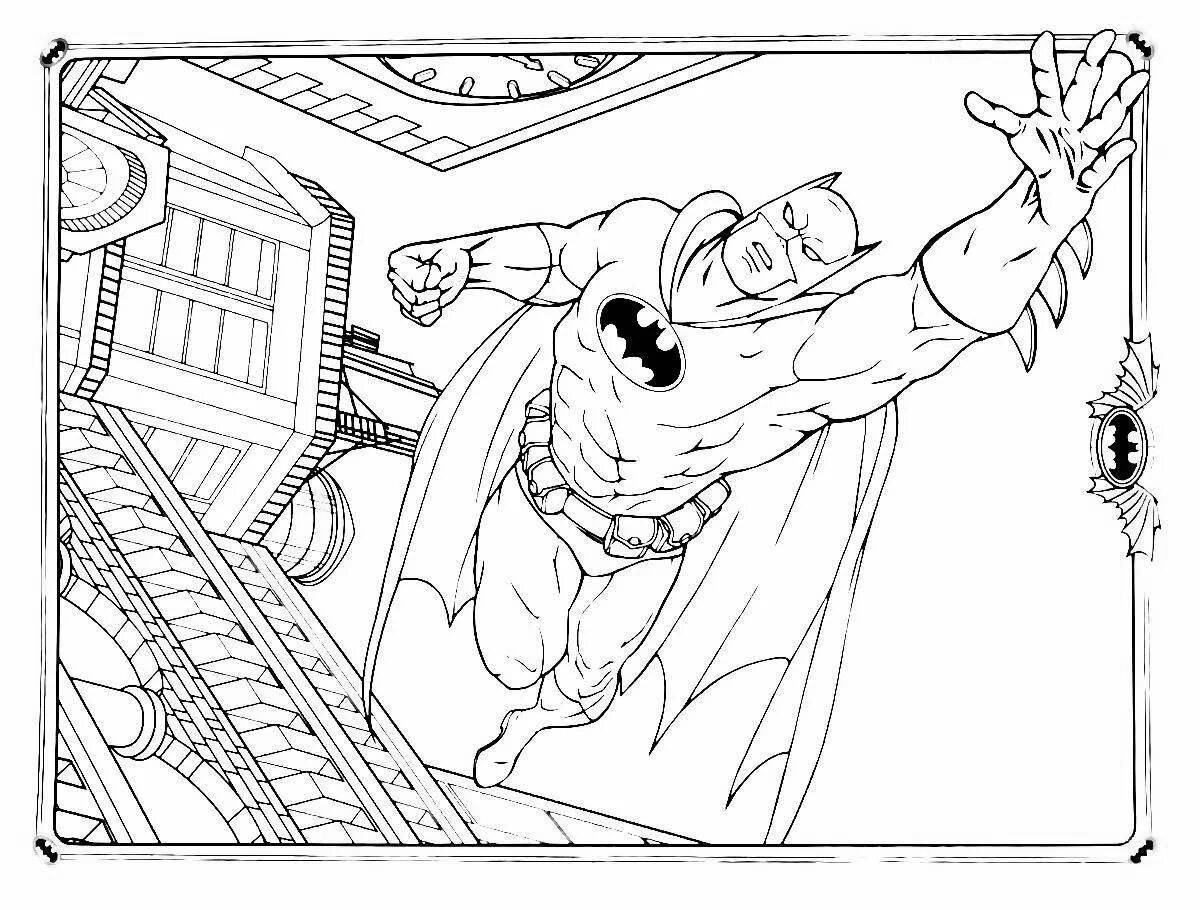 Incredible superman and spiderman coloring book