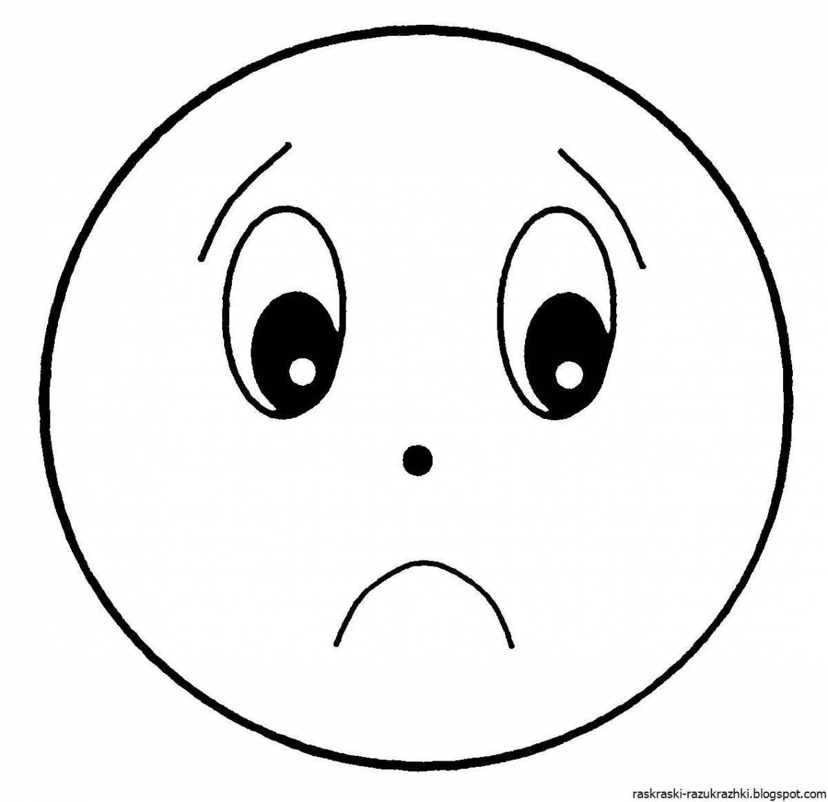 Photo Playful coloring of the inconsolable sun